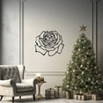 thumbnail image 4 of LaModaHome Chic Rose Design, Metal Wall Art, Elegant Flower Decor for Home, Modern Metal Artwork, Living Room Floral Accent Piece, Unique Wall HangingHome Decoration Gift -27.6"x30.3"/70x77cm, 4 of 5