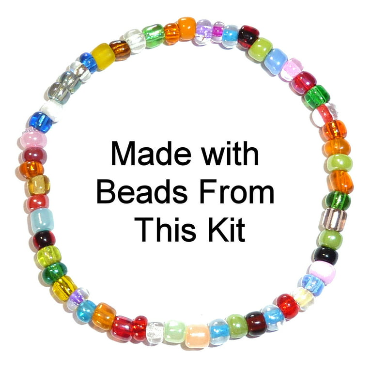 Letter Alphabet and Seed Bead kit for Craft DIY Projects, Beading