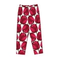 thumbnail image 4 of Xecao Tulips Flowers Women's Straight Lounge Pajama Pants: The Epitome of Relaxed Sleepwear, 4 of 9