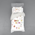 thumbnail image 1 of Ambesonne Saying Bedding Set 3 Pcs, Linear Stars and Heart Print, Twin, Multicolor, 1 of 3