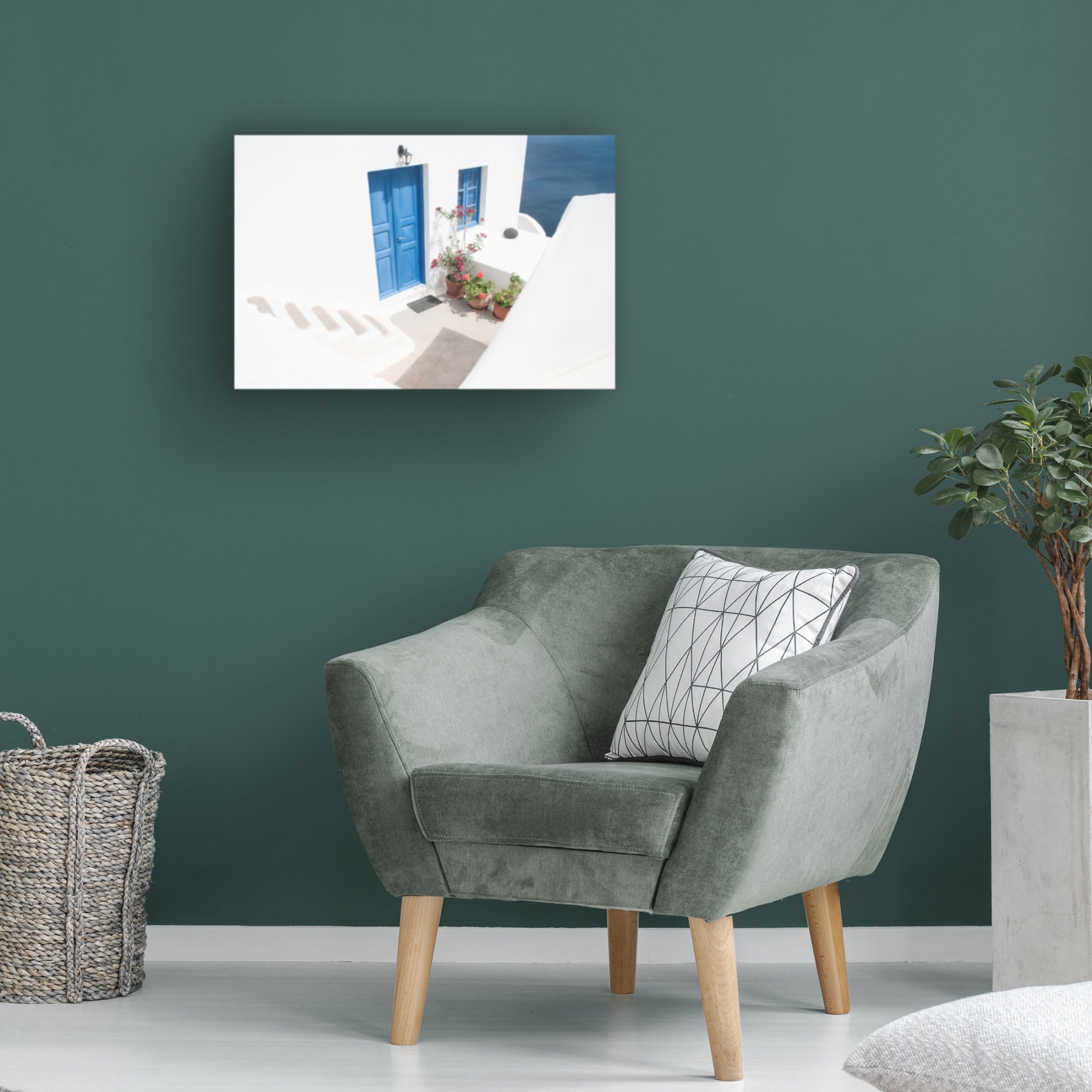 Trademark Fine Art Linda Wride Steps Down To Blue Canvas Wall Art