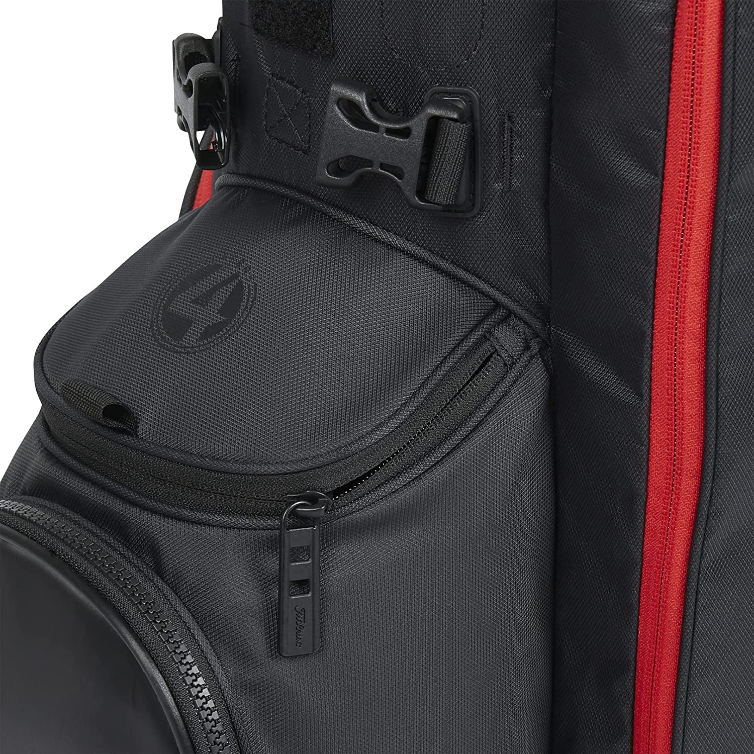 Titleist 90583 Players 4 2024 Golf Stand Bag - Black & Red