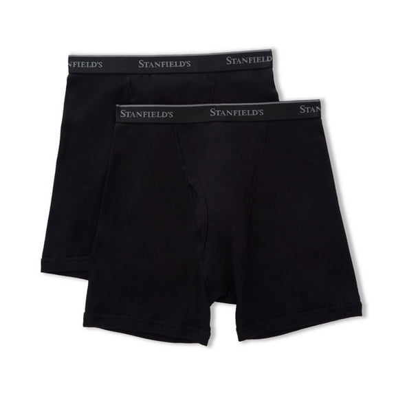 Stanfield's Men's 2 Pack Premium Cotton Boxer Briefs Underwear