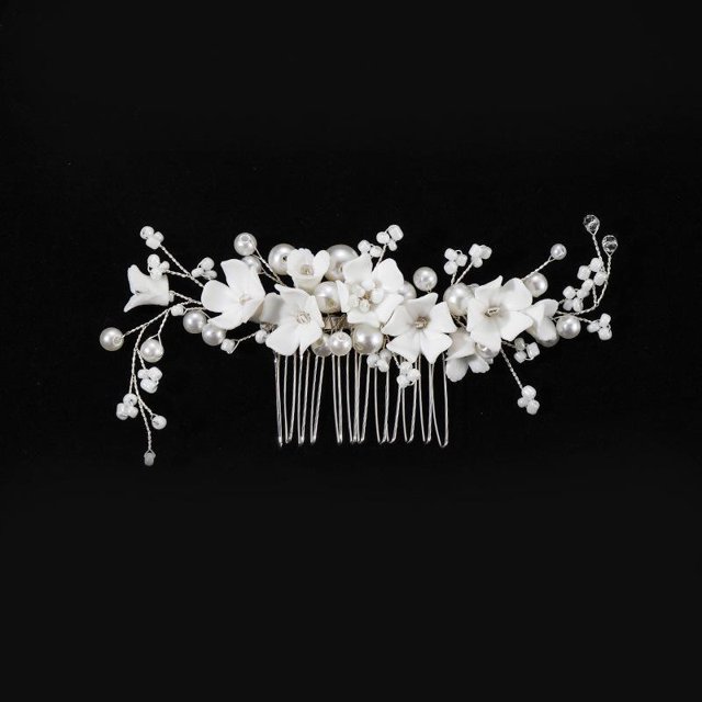 Tocados de flores y hojas Sincero Cristales para boda Accesorios de cabello