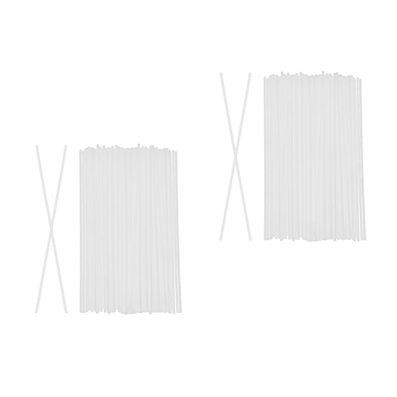 MLINS 200 pcs Fiber Reed Diffuser Sticks Essential Oil Aroma Diffuser Scented Diffuser Refill Replacement Reed Sticks for Fragrance Decorations White