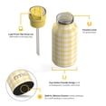 thumbnail image 3 of RTIC 12 oz Ceramic Lined Insulated Journey Water Bottle, Leak-Proof Lid, Sunlight Gingham, 3 of 9