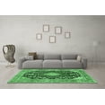 thumbnail image 3 of Ahgly Company Indoor Round Persian Emerald Green Traditional Area Rugs, 8' Round, 3 of 4