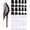 U-shaped-a-mix, variant on 20 Pairs Anti-Slip Noise-Reduction High Heel Caps, 5 Sizes PVC Stiletto Heel Protectors for Outdoor