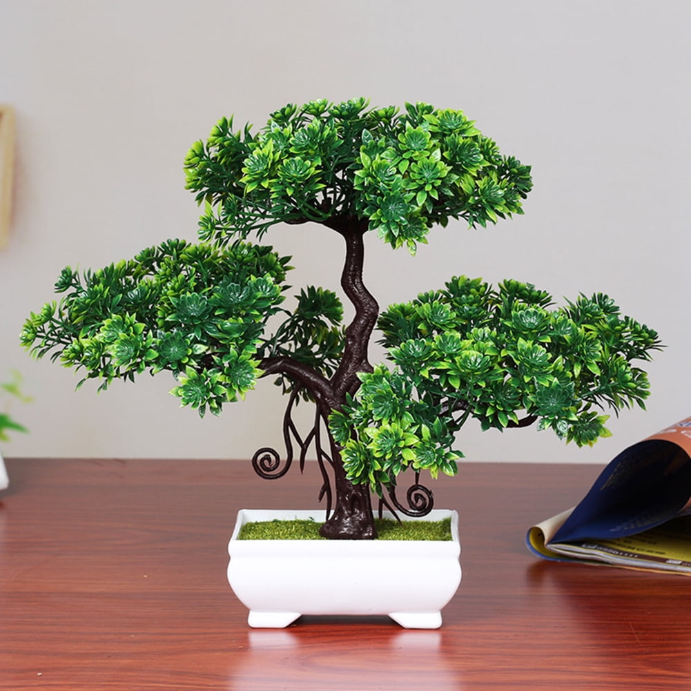 Bonsai Tree, Artificial Pine Bonsai Creative Simulation Tree Plant Home ...