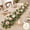 Pink, White, variant on Hanging Floral Vine Eucalyptus Garland with Rose for Mantle Wedding Table Runner Centerpiece Backdrop Home Decor 2 Pack