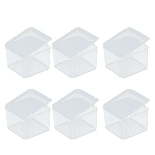 50Pcs Small Clear Plastic Containers Component Storage Box Mini Tool Boxes
