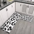 thumbnail image 2 of White and Black Of Leopard Print Kitchen Rugs Sets Of 2,Anti Fatigue Kitchen Mat Rugs Non Slip Washable,Decorative Kitchen Floor Mats for Kitchen,Sink,Laundry,17"x30"+17"x47", 2 of 7