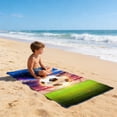 thumbnail image 5 of Cififendec Soccer Theme Microfiber Beach Towel, Super Soft, Oversized, 63"*31.5", Absorbent and Quick Dry Beach Towel, Soccer Fans Gift, 5 of 5