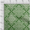 thumbnail image 2 of oneOone Cotton Silk Green Fabric Asian Block Sewing Craft Projects Fabric Prints By Yard 42 Inch Wide, 2 of 4