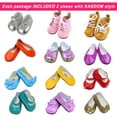 thumbnail image 5 of ZITA ELEMENT 18 inch Doll Clothes Outfits - 5 Daily Costumes Clothes + 2 Random Style Doll Shoes for 18 inch Dolls, 5 of 7