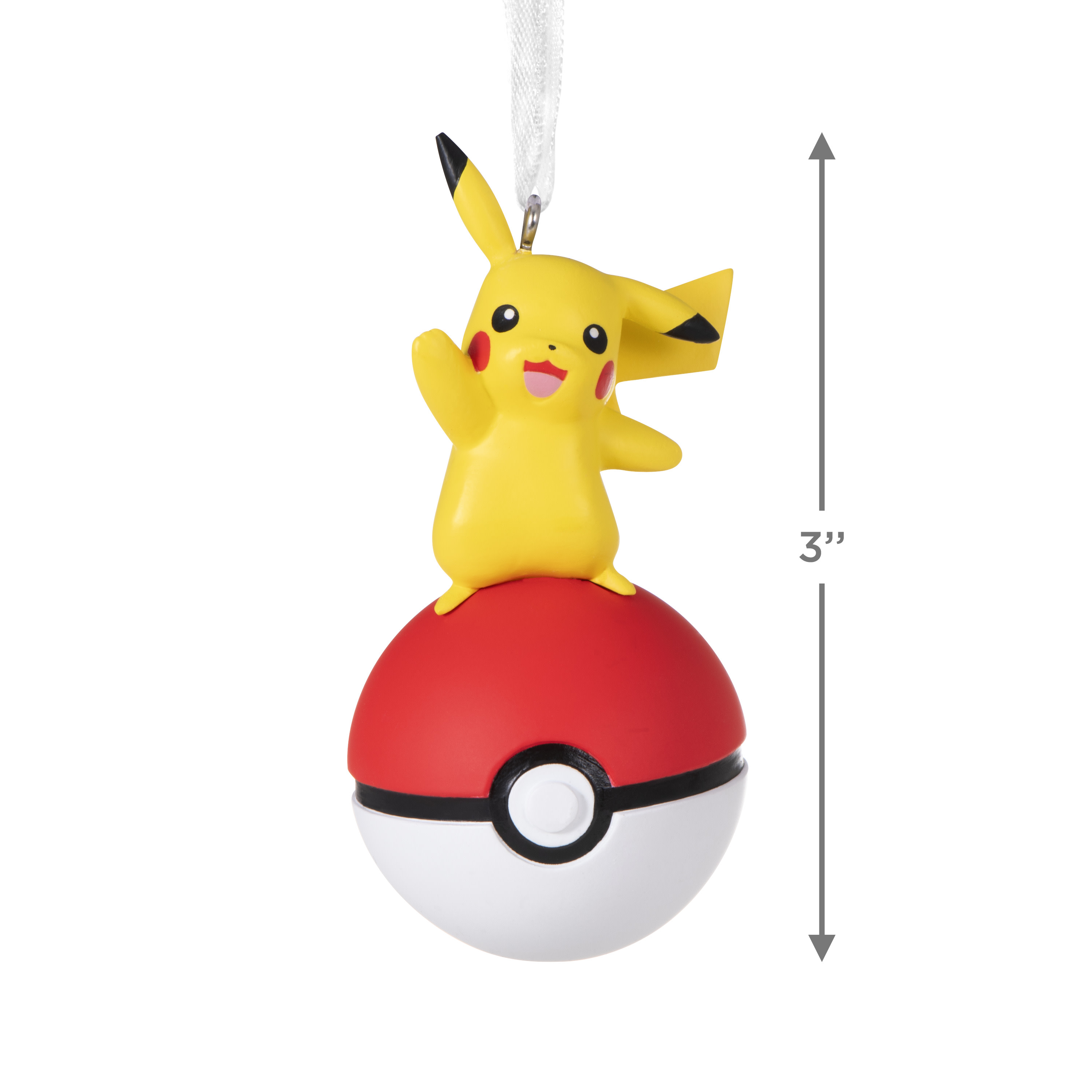 Hallmark Christmas Ornament (Pokémon Pikachu on Poké Ball), 1 Count