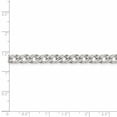 thumbnail image 4 of 925 Sterling Silver 5.25mm 6 Side Double Curb Chain Bracelet Fancy, 4 of 8