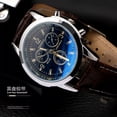 thumbnail image 4 of Conjunto De Pulsera De Reloj De Cuero Clásico Para Hombre, 4 of 8