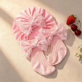 thumbnail image 2 of Miaouyo Newborn Hat and Socks Set, Sequined Bow Soft Casual Baby Girl Accessories, 2 of 8