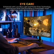 KOORUI 25 FHD Gaming Monitor, 240Hz 1080p Curved Monitor, Adaptive G-Sync, New, G2511XC