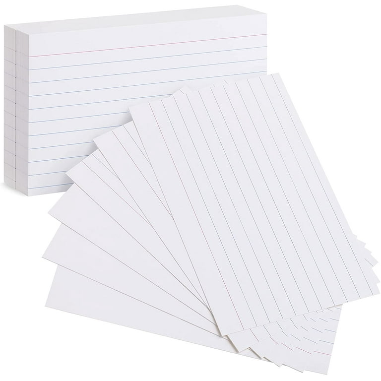 Ruled Index Cards Colored Note Cards Single Hole Punched