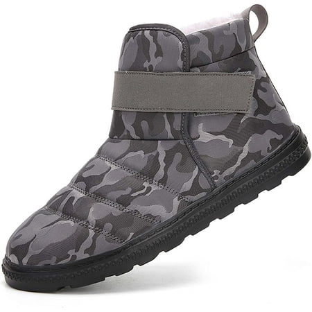 

Winter Snow Ankle Boots Fur Lining Waterproof Outdoor Slip On Booties Sneakers for Women and Men