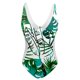 thumbnail image 3 of MKLEKYY Trajes De Baño Mujer Completo Womens V Neck Flower Printed Swimsuit Bikini Swimwear, 3 of 3
