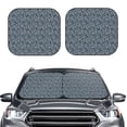 thumbnail image 6 of Lsque Small White Flowers 2 PCS Windshield Sun Shade | CarFoldable Window Covers | Car Accessories Reflect UV for Universal Cars SUV Truck | Medium, 6 of 7