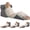 Velvet Grey, variant on 4PCS Wedge Pillow Set for After Surgery, Orthopedic Bed Wedge Pillow for Back Pain Relief, Sitting Up in Bed, Acid Reflux, Adjustable Post Surgery Pillows for GERD, Snoring, White/Grey