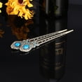 thumbnail image 3 of Miangastore Crystal Rhinestones Hair Barrettes Girls 2Pcs 5.9x1x0.2In, 3 of 8