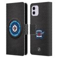 thumbnail image 1 of Head Case Designs Officially Licensed NHL Winnipeg Jets Puck Texture Leather Book Wallet Case Cover Compatible with Apple iPhone 11, 1 of 6