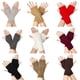 thumbnail image 2 of Guantes de invierno de 8 palabras de lana con medio dedo y muñequera corta con protección contra fugas y mangas de acrílico, 2 of 6