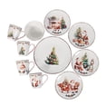 thumbnail image 3 of Vajilla Navideña de Porcelana Crown Baccara 16 piezas para 4 personas - Santa, 3 of 4