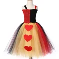 thumbnail image 4 of Vestido de tutú de reina de corazones roja para niñas, vestidos de fiesta de carnaval, cumpleaños, reina malvada de Alicia, disfraz de Halloween para niños, ropa, 4 of 5