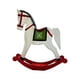 thumbnail image 2 of Caballo balancín de madera, decoración de mesa de Navidad, estatuilla de caballo balancín de Navidad, adorno de Navidad para fiesta en sala de estar, 2 of 9