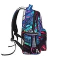 thumbnail image 3 of Goofa The Nightmare Before Christmas Pattern Casual Backpack for School & Travel – Lightweight Ergonomic Backpack with Laptop Compartment, Multiple Pockets-One Size, 3 of 5