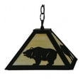 thumbnail image 4 of Meyda 150870 12 in. Square Lone Bear Pendant, Black & Ba, 4 of 5