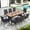 Navy, variant on Alpha Joy 7-Piece Outdoor Patio Dining Set Wicker Rattan Chairs and Acacia Wood Table Set for 6 Person, Beige