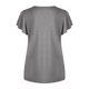 thumbnail image 4 of Pntutb Mujeres Casual Manga Corta Mangas Acampanadas Cuello en V Sólido Camiseta Suelta Blusa tops Pntutb Pntutb-712, 4 of 7