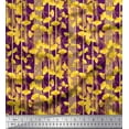 thumbnail image 1 of Soimoi Satin Silk Fabric Stripe & Buttercup Floral Fabric Prints by Yard 42 Inch Wide, 1 of 1