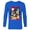 Navy, variant on Marvel Deadpool Super Heroes Trading Card - Long Sleeve T-Shirt for Men - Customized-White