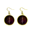 thumbnail image 1 of La geometría del universo Alien patron Ear Dangle Golden Drop Earring Jewelry Mujer Unbranded M, 1 of 3