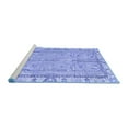 thumbnail image 2 of Ahgly Company Machine Washable Indoor Rectangle Oriental Blue Traditional Area Rugs, 6' x 9', 2 of 4