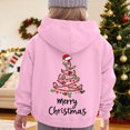 thumbnail image 2 of Staki Cute Hoodie For Girls Graphic Hoodies Kids Long Sleeve Hooded Clothes Pullover Christmas Hoodie(Pink,11-12 Years), 2 of 7