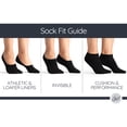 thumbnail image 2 of On the Go Men's Performance Socks (6 Pair Pack, Black with White Stripe), 2 of 4