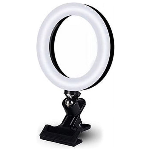 16Cm Selfie Ring Light for Laptop Computer Desktop Ring Lamp Video Conference Lighting with Tripod Phone Holder Clip On