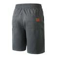 thumbnail image 3 of YUGYXL Lounge Drawstring Shorts for Men Elastic Waist Lightweight Comfy Gym Shorts Beach Shorts with Pockets Gray XXXL, 3 of 7