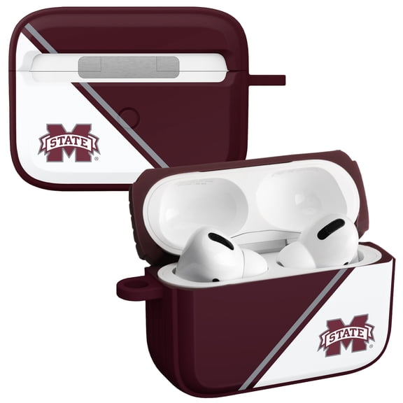 Mississippi State Bulldogs Champion Series HDX Case Cover Compatible with Apple AirPods Pro 1 & 2 by Affinity Bands