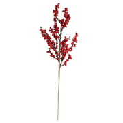 24" Red Berries Artificial Christmas Branch Spray