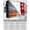 thumbnail image 7 of Outdoor TV Cover 48 to 50 Inch Weatherproof, Red Valentine's Day Waterproof TV Screen Protector for Outside Decor with Zipper and Pocket 48"L x 30"H , Valentines Love Heart, 7 of 7